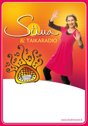 Siina & Taikaradio, keikkajulistepohja A3